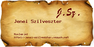 Jenei Szilveszter névjegykártya